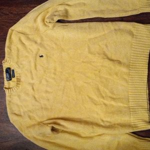 Men's Large Yellow POLO Sweater